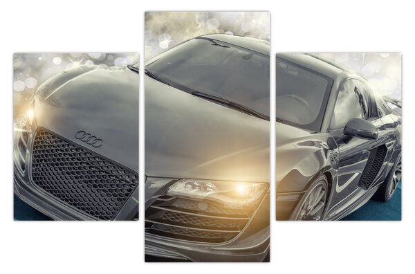 Audi autó képe - szürke (90x60 cm)