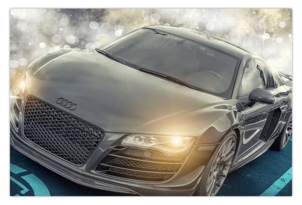 Audi autó képe - szürke (90x60 cm)