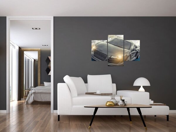 Audi autó képe - szürke (90x60 cm)