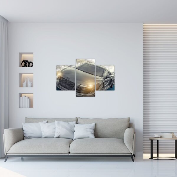Audi autó képe - szürke (90x60 cm)