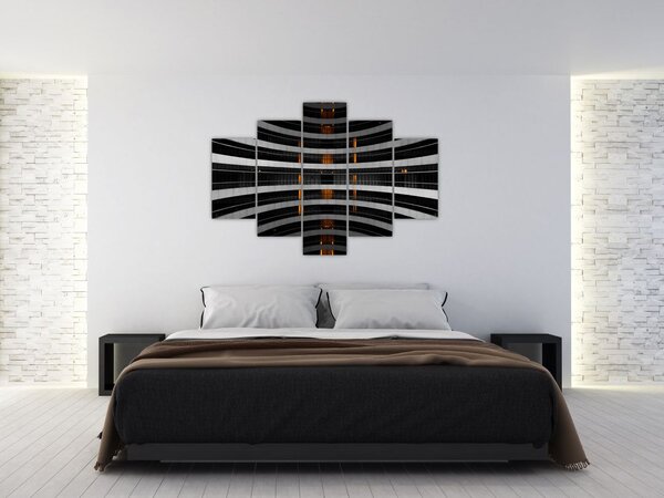 Absztrakt kép - épület (150x105 cm)