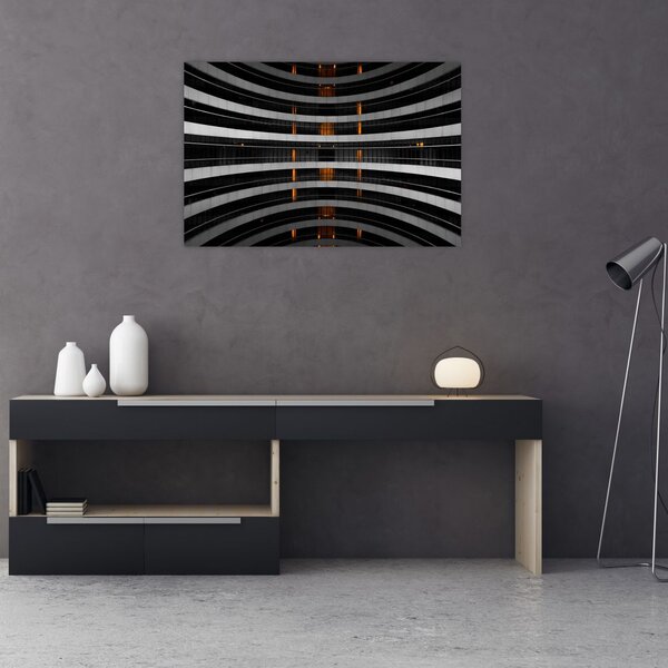 Absztrakt kép - épület (90x60 cm)