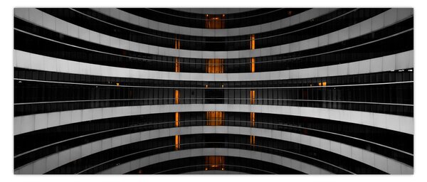 Absztrakt kép - épület (120x50 cm)