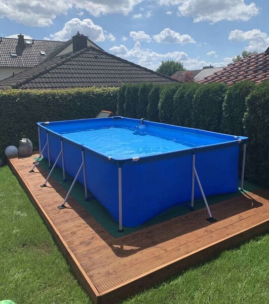 Bestway fémvázas medence, 400x211x81 cm, 5.700 liter, szűrőszivattyúval