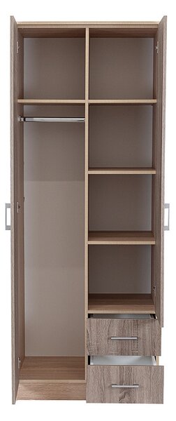 Miami gardróbszekrény 80x205 cm yorki tölgy-sonoma tölgy