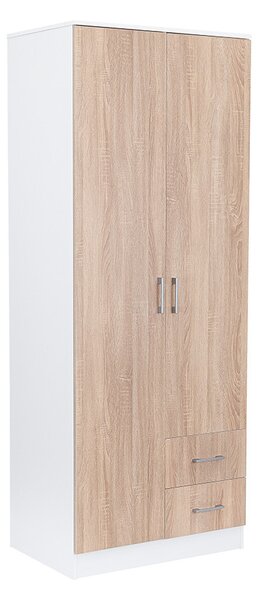 Miami gardróbszekrény 80x205 cm sonoma tölgy-fehér