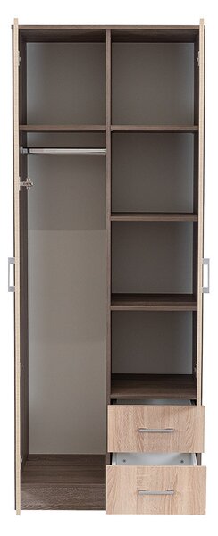 Miami gardróbszekrény 80x205 cm sonoma tölgy-yorki tölgy