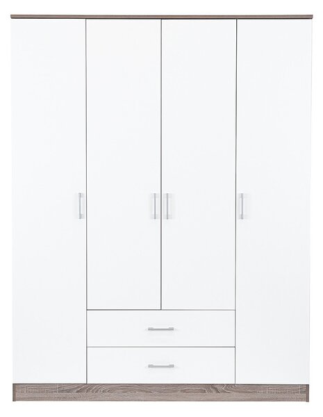 Miami gardróbszekrény 160x205 cm fehér-yorki tölgy