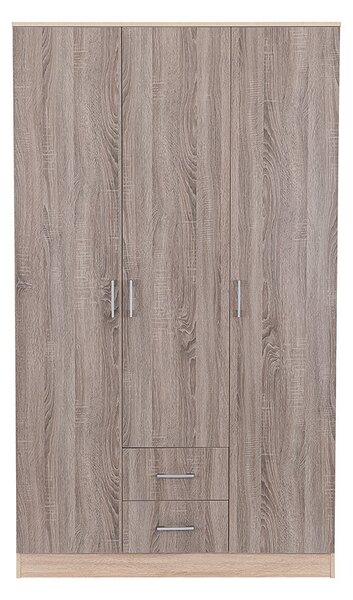 Miami gardróbszekrény 120x205 cm yorki tölgy-sonoma tölgy