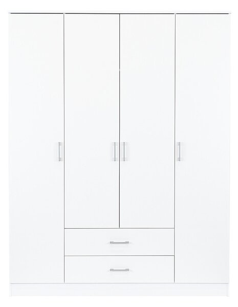 Miami gardróbszekrény 160x205 cm fehér-fehér