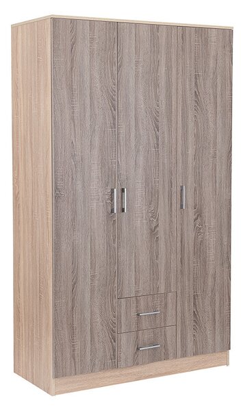 Miami gardróbszekrény 120x205 cm yorki tölgy-sonoma tölgy