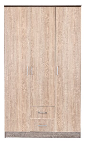 Miami gardróbszekrény 120x205 cm sonoma tölgy-yorki tölgy