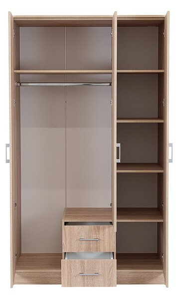 Miami gardróbszekrény 120x205 cm sonoma tölgy-sonoma tölgy