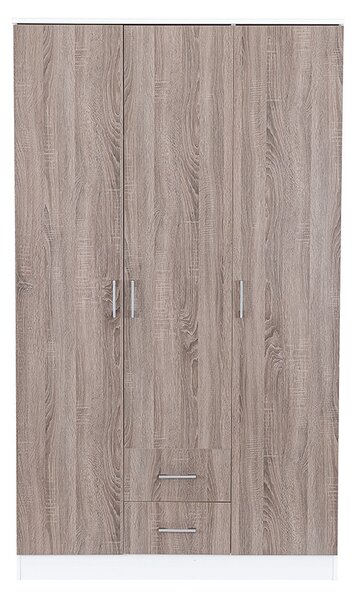 Miami gardróbszekrény 120x205 cm yorki tölgy-fehér