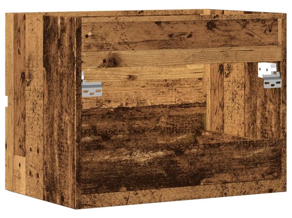 Antik fa színű szerelt fa fürdőszobaszekrény 60 x 38,5 x 45 cm