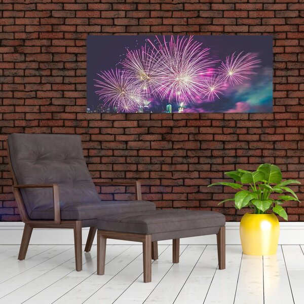 Tűzijáték képe (120x50 cm)
