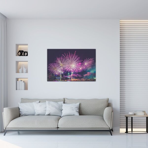 Tűzijáték képe (90x60 cm)