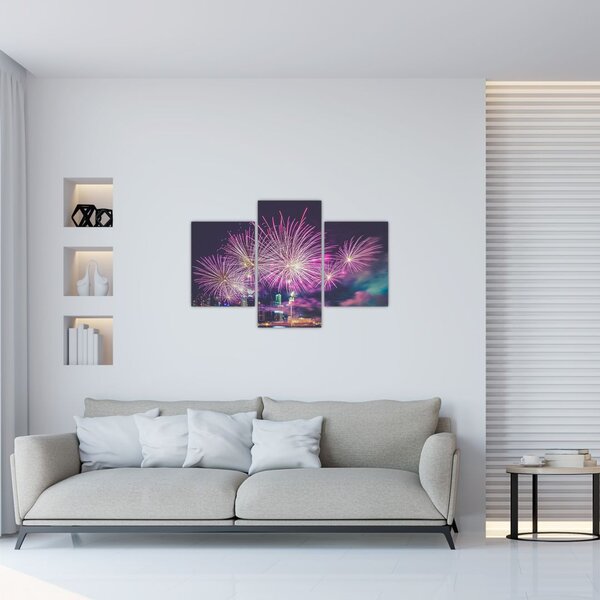 Tűzijáték képe (90x60 cm)