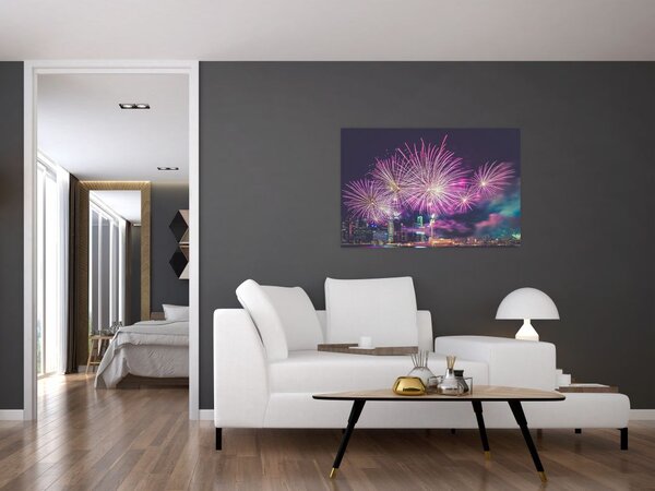 Tűzijáték képe (90x60 cm)
