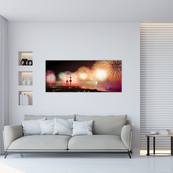 Tűzijáték képe (120x50 cm)
