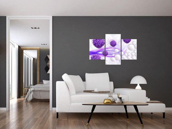 Kép - Golyó, gyolyócskák, virágok, ... (90x60 cm)