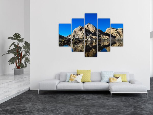 A tükröződő sziklák képe (150x105 cm)