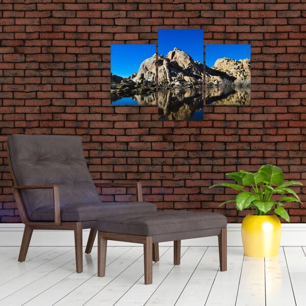 A tükröződő sziklák képe (90x60 cm)
