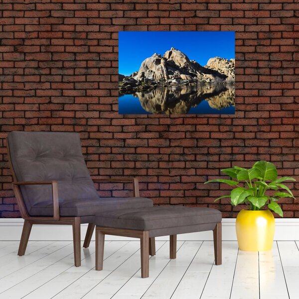 A tükröződő sziklák képe (70x50 cm)