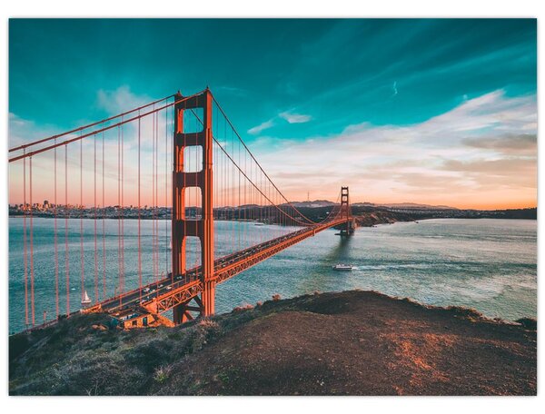 Kép - Golden Gate, San Francisco (70x50 cm)