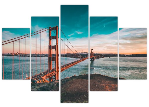 Kép - Golden Gate, San Francisco (150x105 cm)