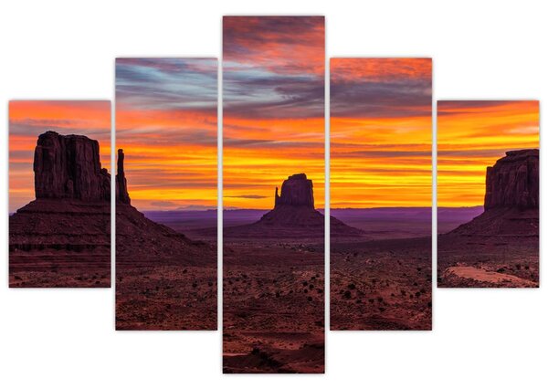 Kép - Emlékmű - völgy Arizonában (150x105 cm)
