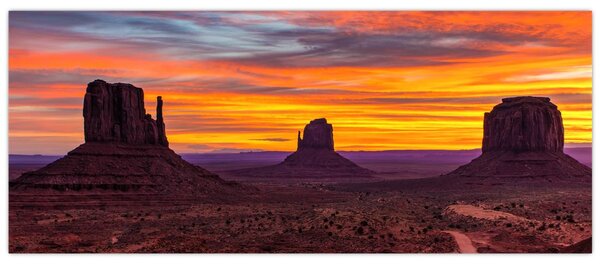 Kép - Emlékmű - völgy Arizonában (120x50 cm)