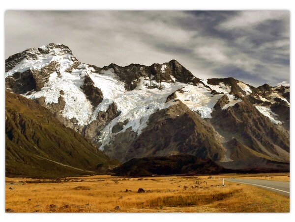 Mount Sefton, Új-Zéland képe (70x50 cm)