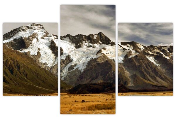 Mount Sefton, Új-Zéland képe (90x60 cm)