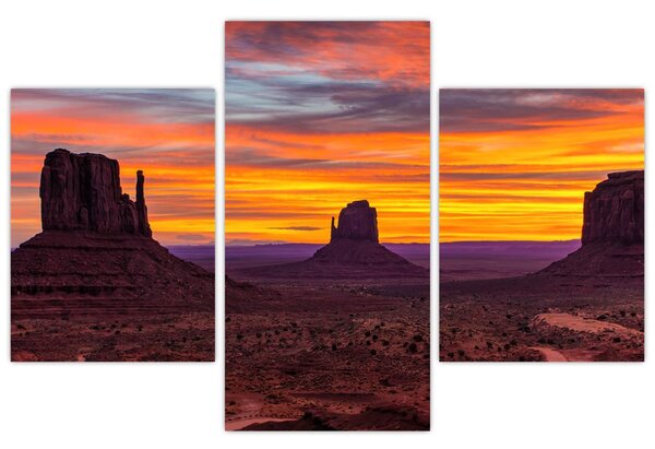 Kép - Emlékmű - völgy Arizonában (90x60 cm)