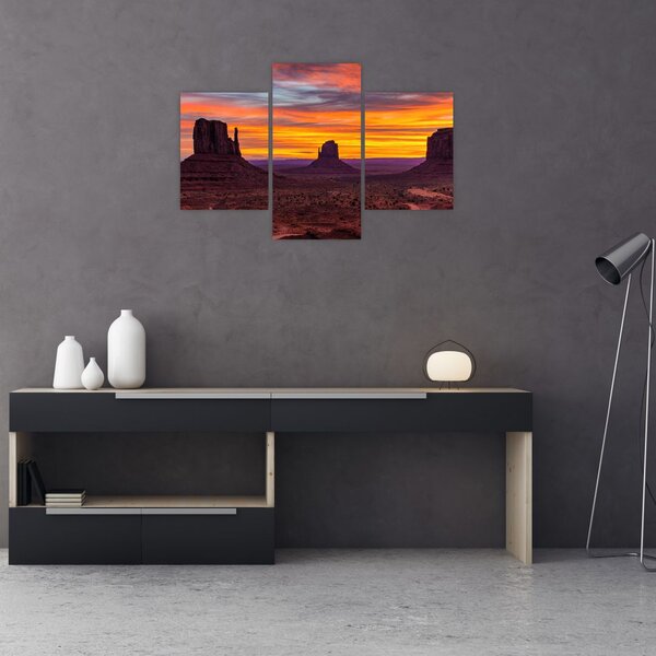 Kép - Emlékmű - völgy Arizonában (90x60 cm)