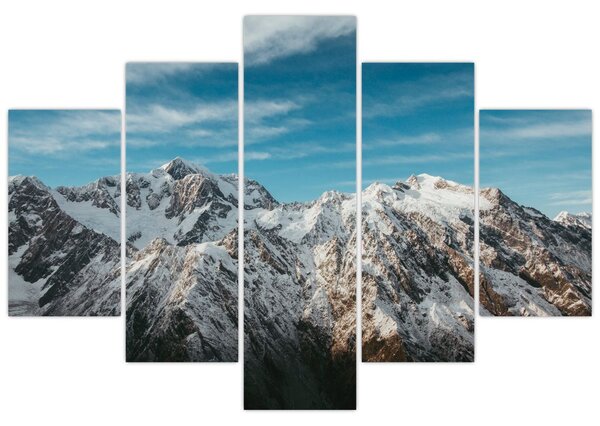 Havas csúcsok képe, Fiordland (150x105 cm)