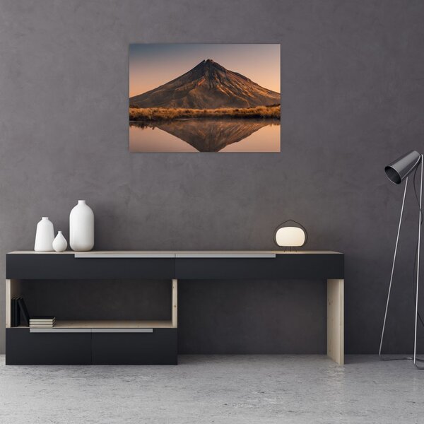 A Mount Taranaki visszaverődése, Új-Zéland (70x50 cm)