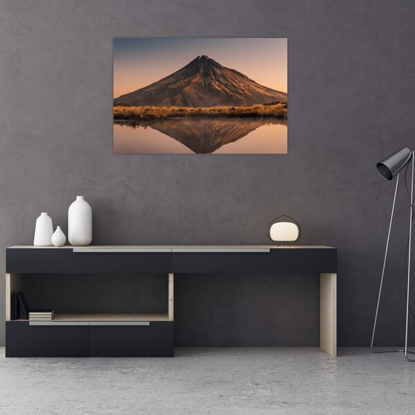 A Mount Taranaki visszaverődése, Új-Zéland (90x60 cm)