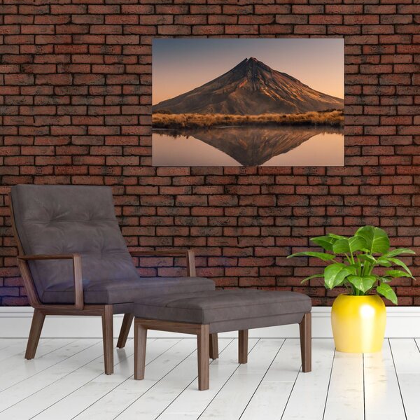 A Mount Taranaki visszaverődése, Új-Zéland (90x60 cm)
