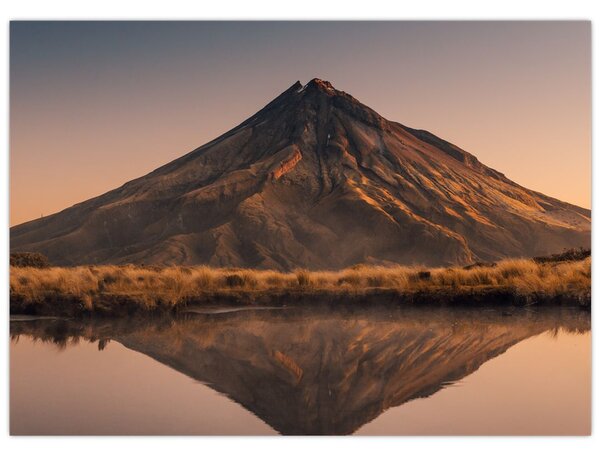 A Mount Taranaki visszaverődése, Új-Zéland (70x50 cm)