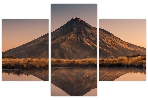 A Mount Taranaki visszaverődése, Új-Zéland (90x60 cm)
