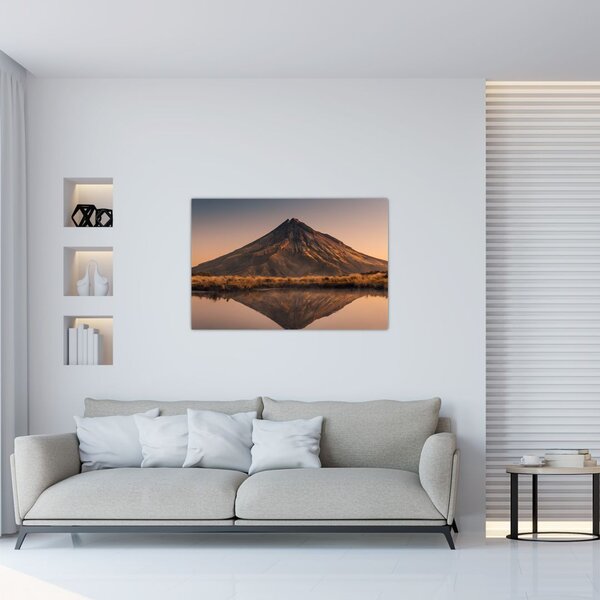 A Mount Taranaki visszaverődése, Új-Zéland (90x60 cm)