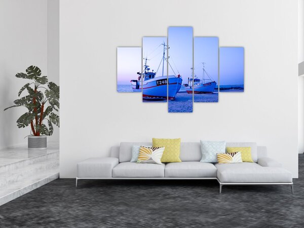 Kép - Partraszállás szürkületkor (150x105 cm)