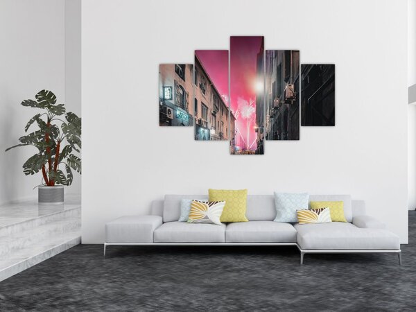 Tűzijáték Marseille-ben (150x105 cm)
