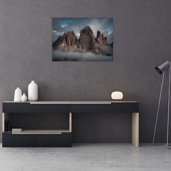Kép - Három fogak, olasz Dolomitok (70x50 cm)