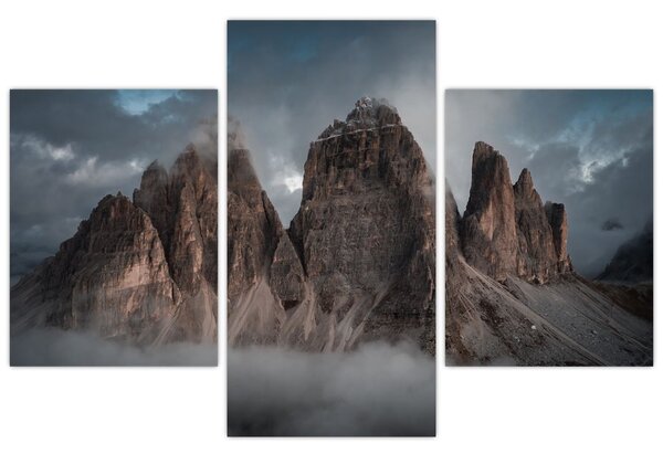 Kép - Három fogak, olasz Dolomitok (90x60 cm)
