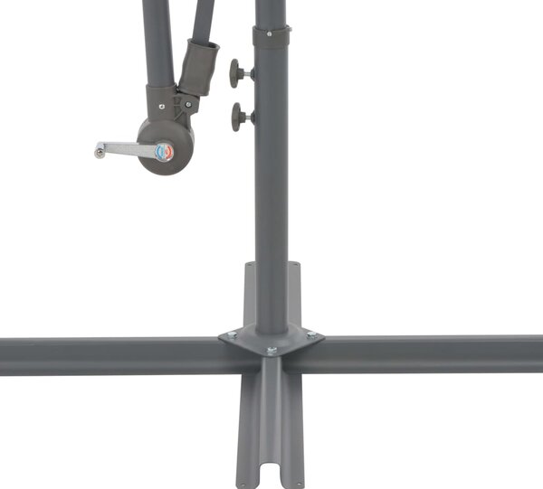 Antracitszürke konzolos napernyő alumíniumrúddal 300 cm (44509)