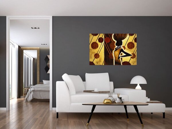 Egy ősi művészeti festmény képe (90x60 cm)