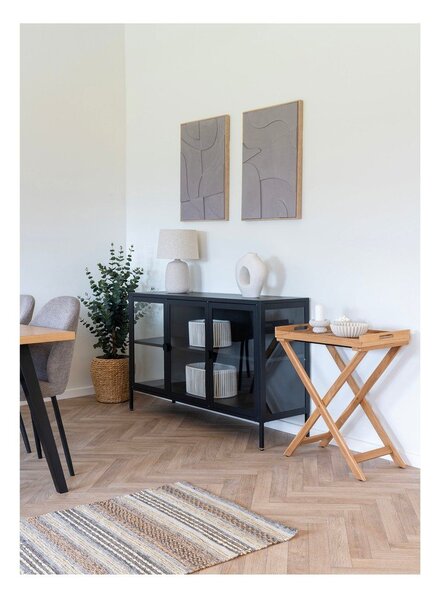 Krémszínű asztali lámpa textil búrával (magasság 47 cm) Croft – House Nordic